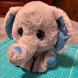 Cutie Pet-Tudie Moby the Elephant Adorable Gray and Blue Plush Stuffed Animal